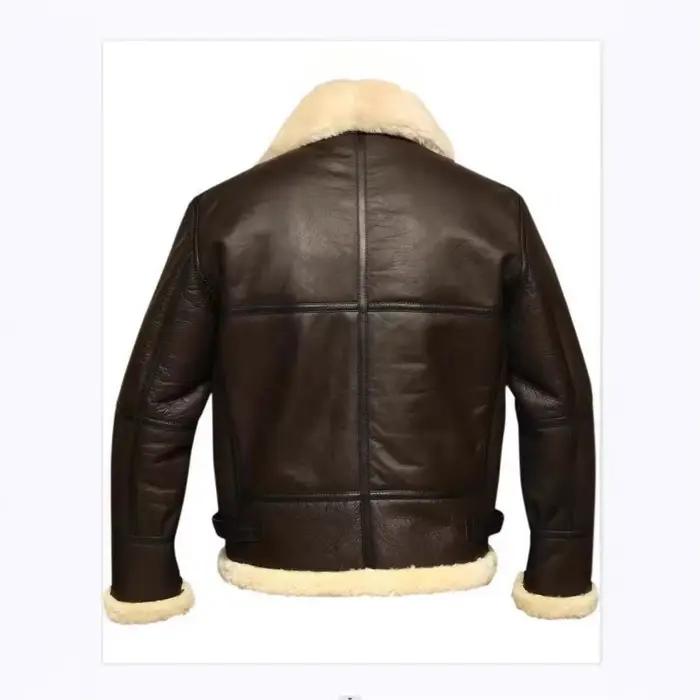 Veste en cuir surdimensionnée pour hommes