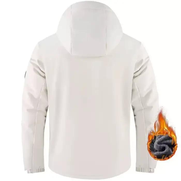 Veste d'hiver matelassée doublée polaire pour homme