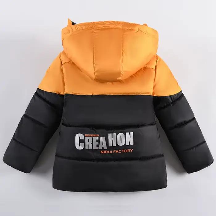 Froid Hiver Garçons Veste Pour Enfants Manteaux Enfants Chaud À Capuche Outwear Épais Polaire Manteau Pour Bébé Garçon Vêtements Costume 2 3 4 5 6 Y