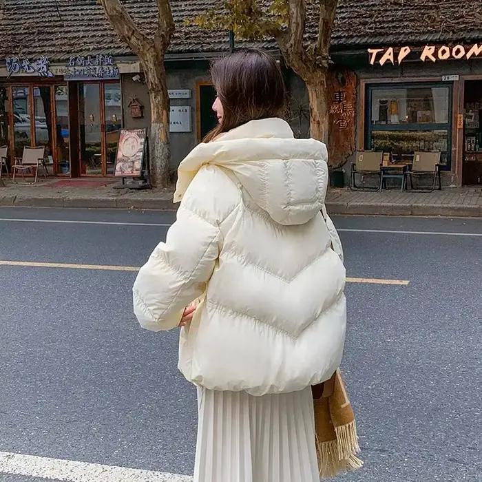 Parka d'hiver à capuche pour femme