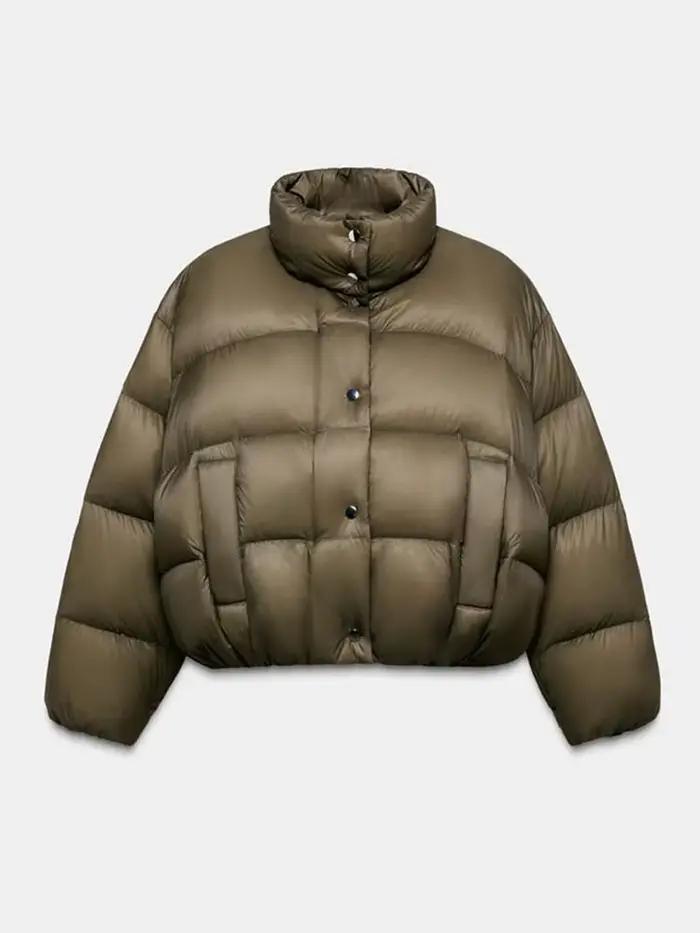Veste matelassée vert Olive pour femme