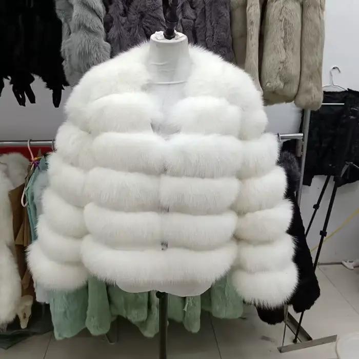 2025 nouveauté manteau de fourrure élégant luxe véritable veste