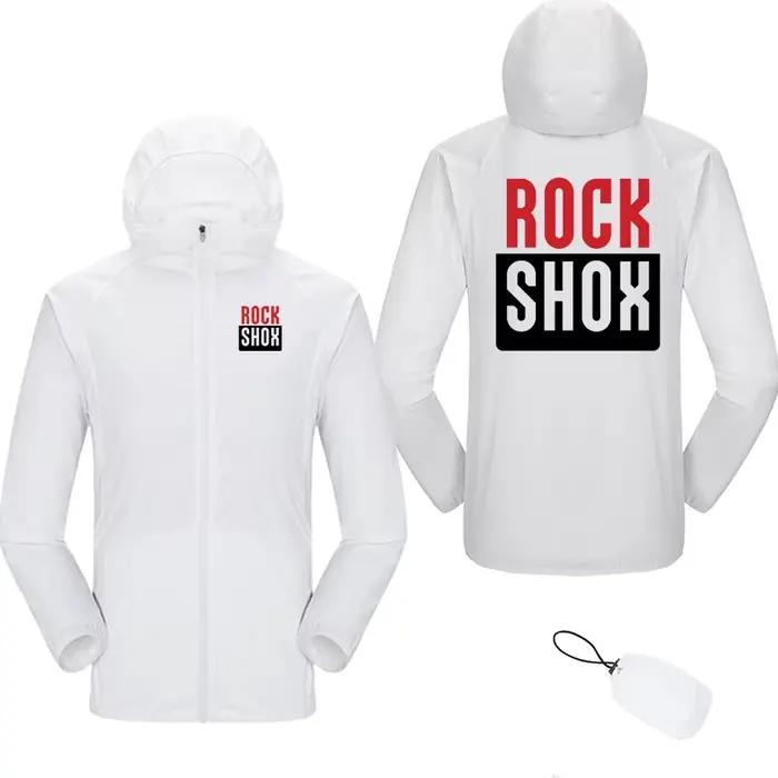 Veste de protection solaire Rock Shox pour homme et femme, imperméable, coupe-vent, UPF30, idéale pour randonnées, camping, escalade et activités extérieures de toute saison