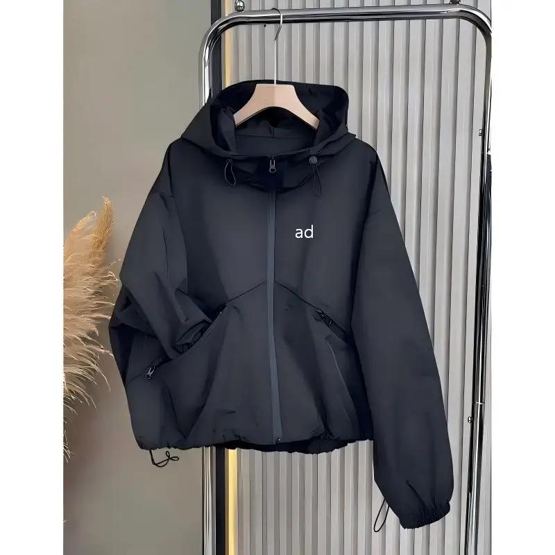 Veste d'assaut noire pour femmes, nouveau style printemps-automne 2026, style occidental populaire, 