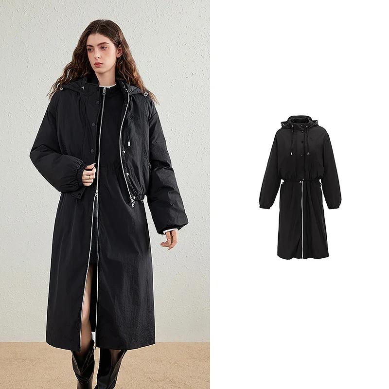 TOYOUTH Doudoune Femme Hiver 2026 Nouvelle Collection – Design Fonctionnel Trois-en-un avec Capuche 