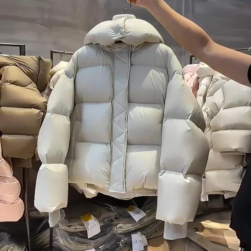 Doudounes tendance pour femmes 2026 : Nouvelle veste matelassée décontractée à col montant et capuch