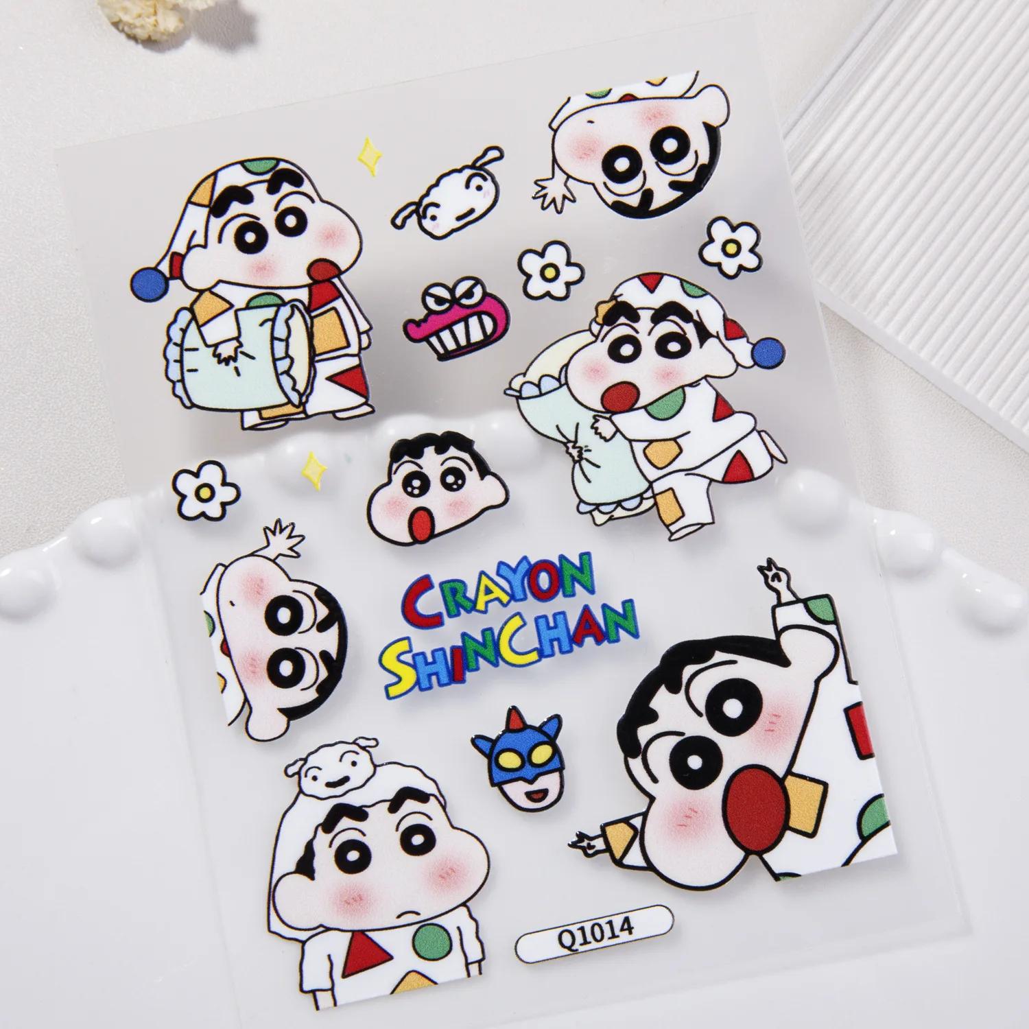 Autocollants Crayon Shin-chan Action Kamen, impressions de dessins animés créatifs de haute qualité,