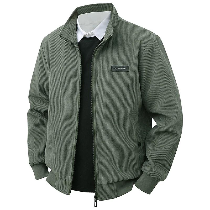 Vestes à revers en velours côtelé pour hommes, nouvelle marque rétro américaine, ample et belle, ves