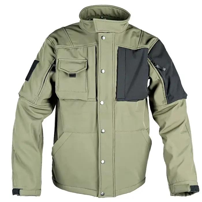 Veste pour hommes manteau tactique imperméable Softshell pantalon doublé polaire Ski neige hiver cou