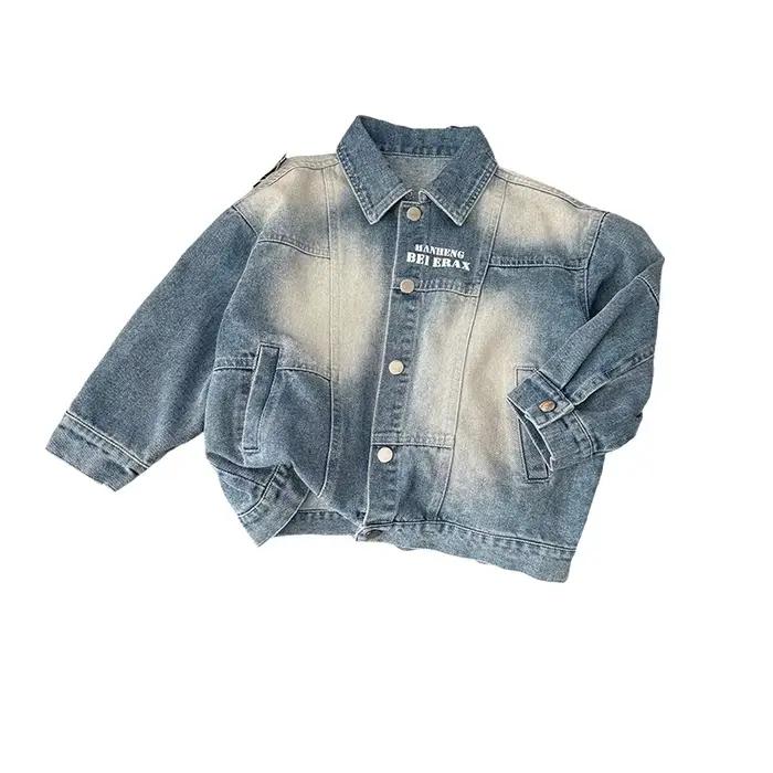 Veste en jean décontractée pour bébés enfants, pour garçons, mode printemps et automne, vêtements de
