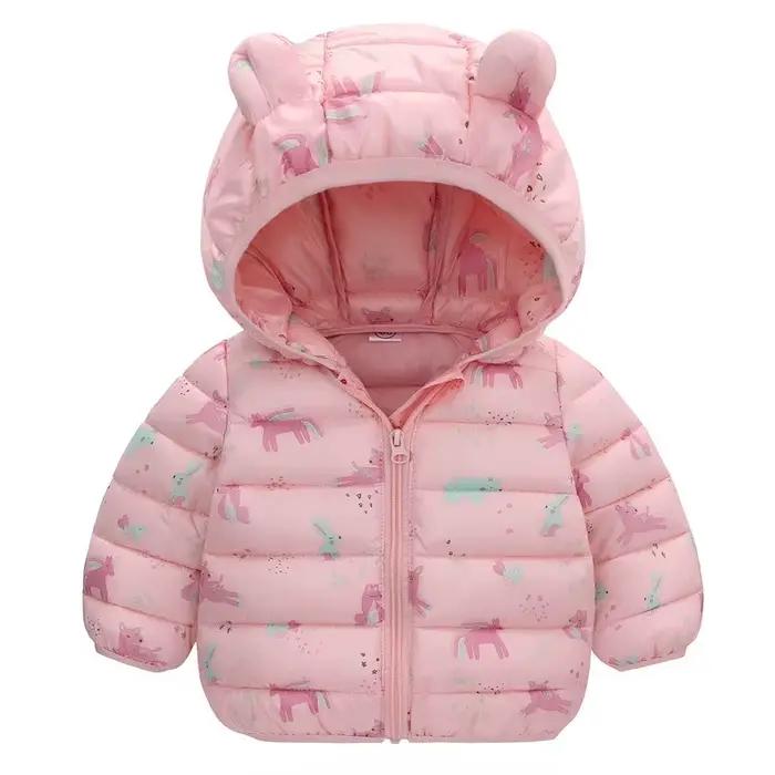 Doudoune légère à capuche pour enfants, manteau pour bébé garçon et fille, vêtements d'extérieur d'a