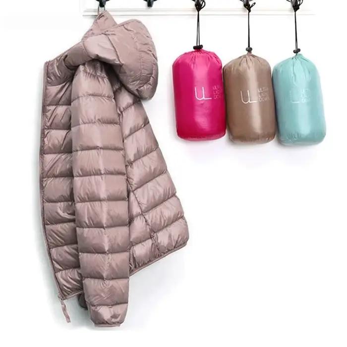 Doudoune en Duvet de Canard Blanc Ultra observateur pour Femme, Manteau Chaud, Parka à Capuche, Gran