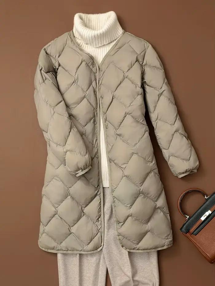 NewBang-Doudoune Longue Ultra Légère pour Femme, Manteau en Duvet de Canard, Diamant, Chaud, observa