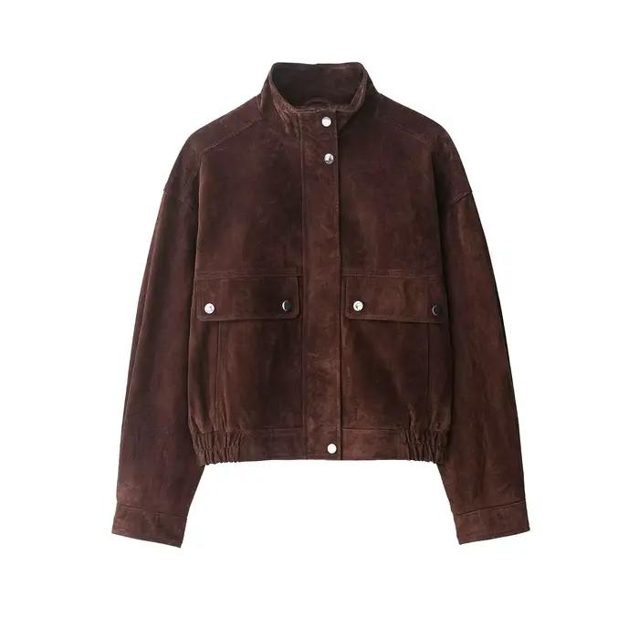 Vestes d'automne pour femmes, nouvelle mode, grande poche, élégantes, amples et chaudes, manteaux Ch