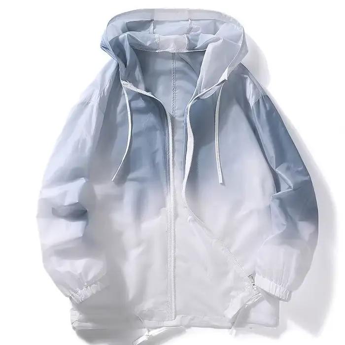 Veste de protection solaire pour hommes, coupe-vent décontractée de haute qualité, respirante et imp