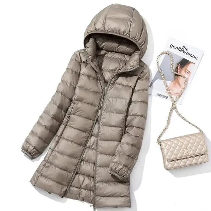 SEDUTMO – doudoune longue pour femme, manteau d'hiver, Parka Ultra légère, fine, bouffante, Slim, dé