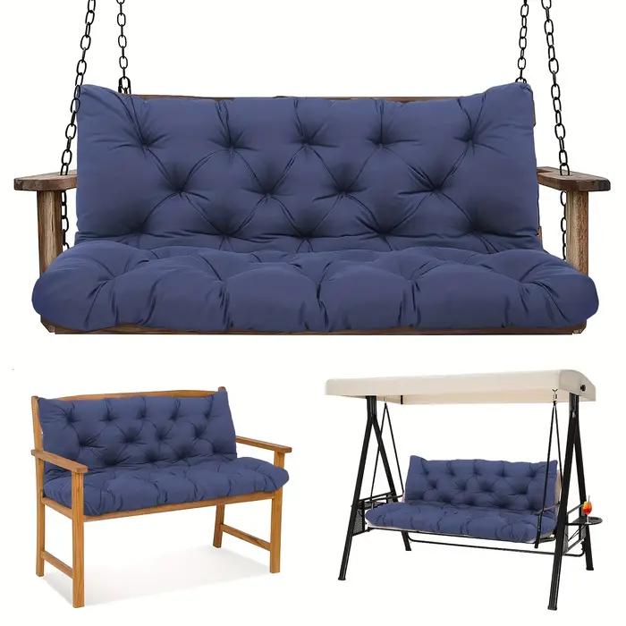 Coussin d'extérieur imperméable pour chaise à bascule de patio, résistant à la décoloration, avec sa
