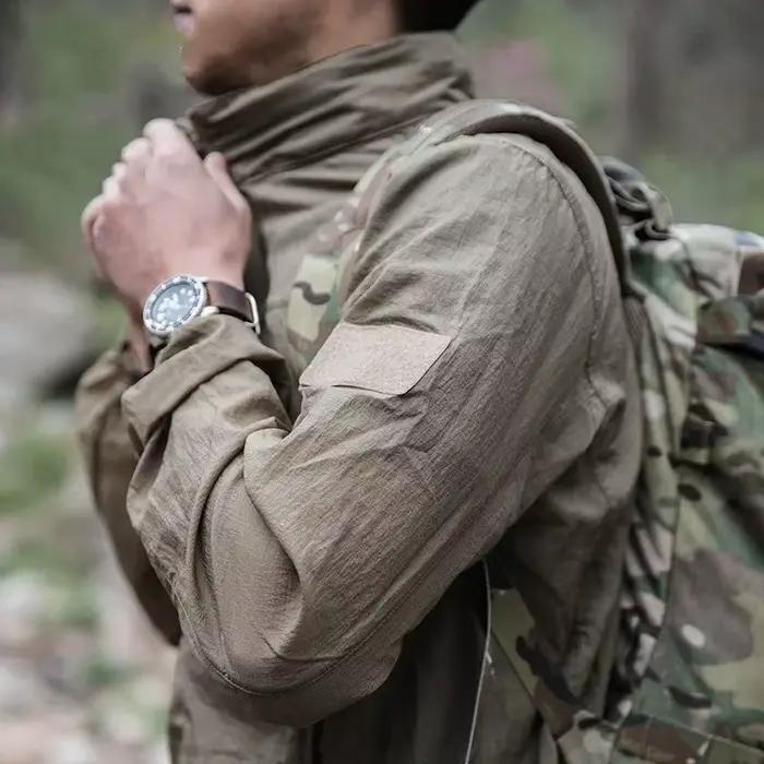 Veste imperméable respirante à séchage rapide pour hommes, veste tactique légère d'été, coupe-vent,