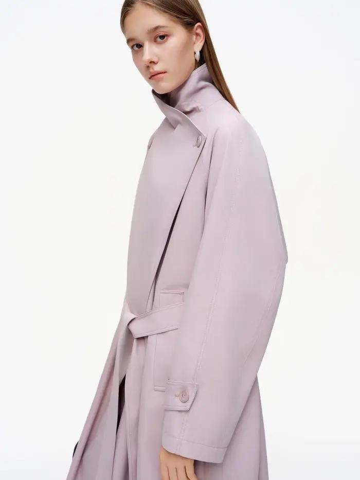 DUSHU – Trench-Coat de Style britannique pour femmes, coupe cintrée, mi-long, vêtements d'extérieur,