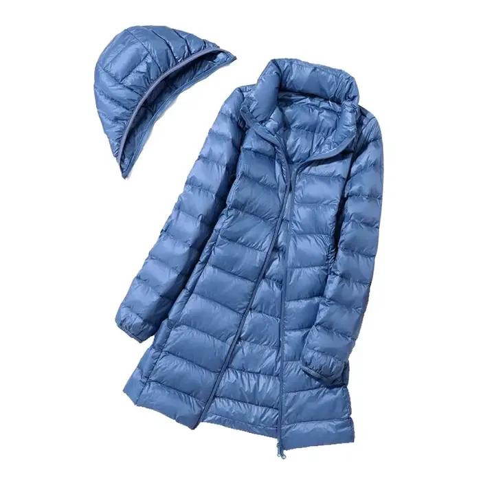 8XL grande taille épais longue doudoune femmes hiver Ultra léger doudoune femmes avec capuche vers l