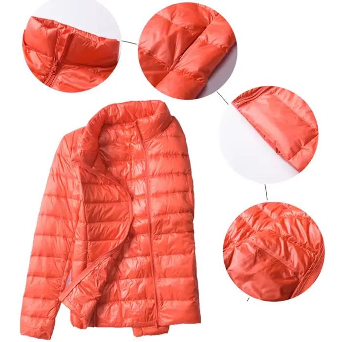 Doudoune en Duvet de Canard Blanc Ultra observateur pour Femme, Manteau Chaud, Parka à Capuche, Gran