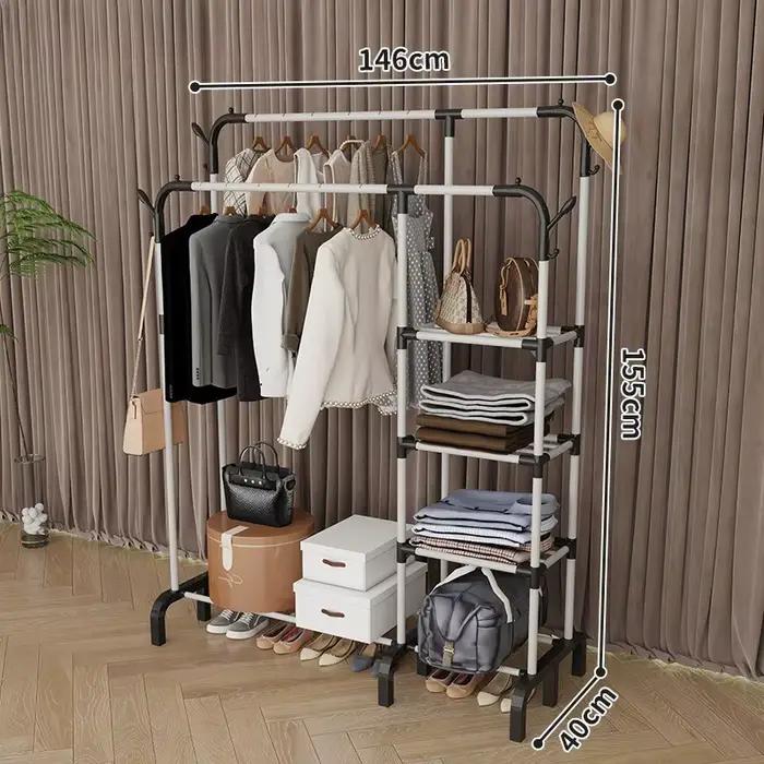 Porte-manteau de sol pour chambre à coucher, idéal pour maison neuve, location, rangement simple pou