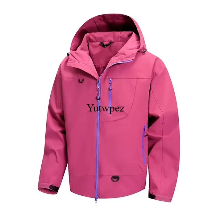 Vestes imperméables à coque rigide, coupe-vent pour sports de plein air, veste de pluie unisexe, ran