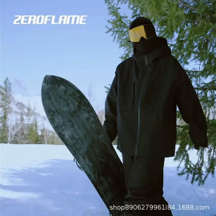 Vestes de ski coupe-vent et imperméables pour hommes et femmes, manteau de neige thermique, haut de