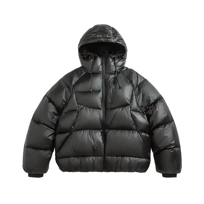 2025 hiver blanc canard doudoune mode hommes chaud à capuche vers le bas manteaux mâle épaissir vête