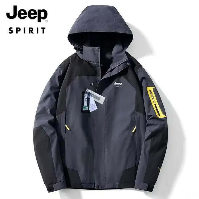 JEEP SPIRIT nouvelle veste unisexe Couple printemps et automne extérieur à capuche imperméable coupe