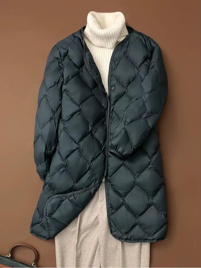 NewBang-Doudoune Longue Ultra Légère pour Femme, Manteau en Duvet de Canard, Diamant, Chaud, observa
