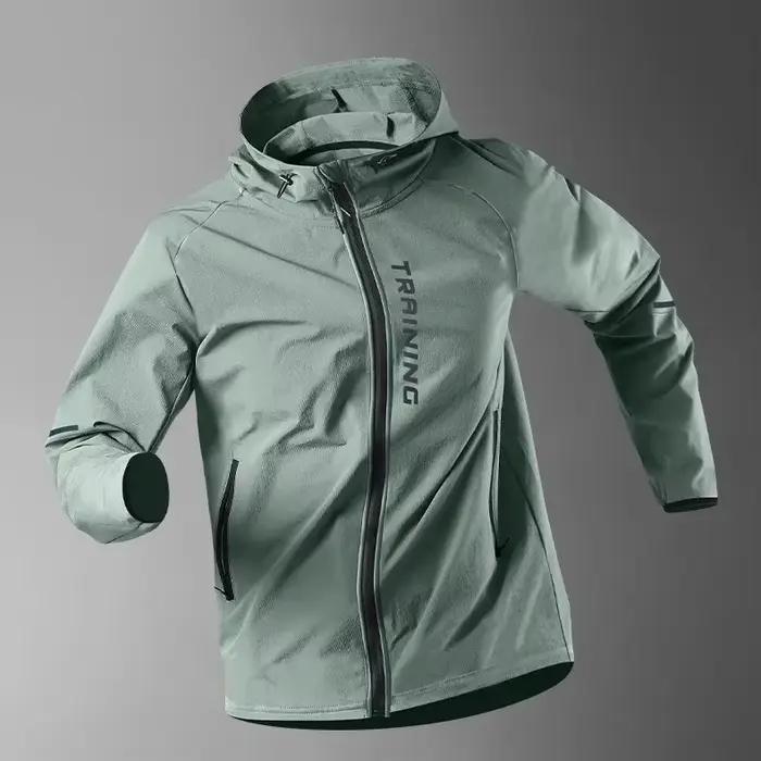 Veste coupe-vent pour hommes, manteau d'entraînement de course à pied pour le printemps et l'automne