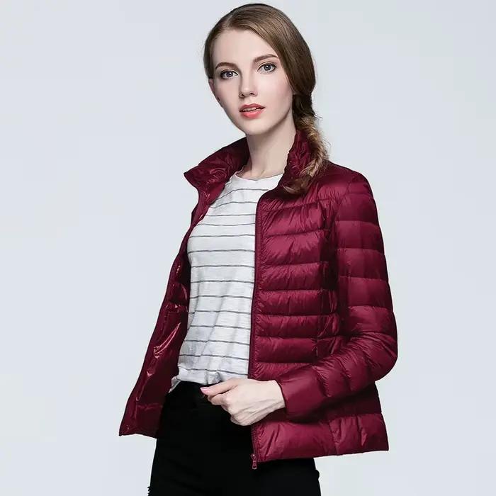 Doudoune en Duvet de Canard Blanc Ultra observateur pour Femme, Manteau Chaud, Parka à Capuche, Gran