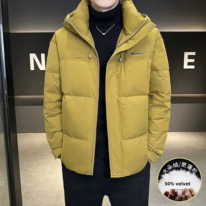 Doudoune à capuche pour hommes, nouveau Style d'hiver, manteaux chauds en duvet de canard blanc, rés
