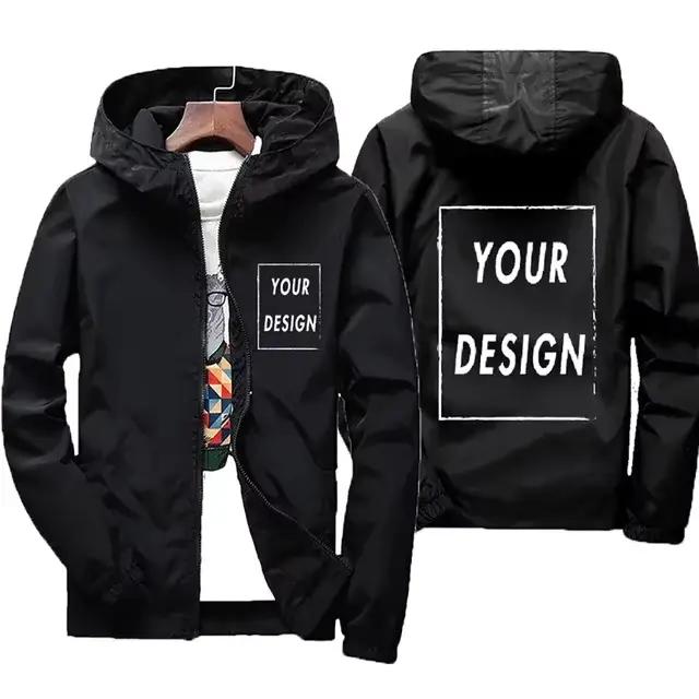Veste printemps et automne, conception de cadre personnalisé et Logo, coupe-vent chaud et imperméabl