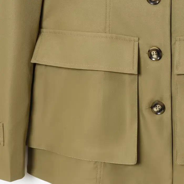 Veste femme kaki manteau femme vêtements d'extérieur femme à manches longues haut femmes 2025 automn