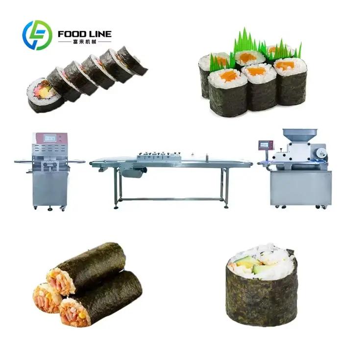 Ligne de formage de sushis personnalisée, équipement de production automatique industriel haute capa