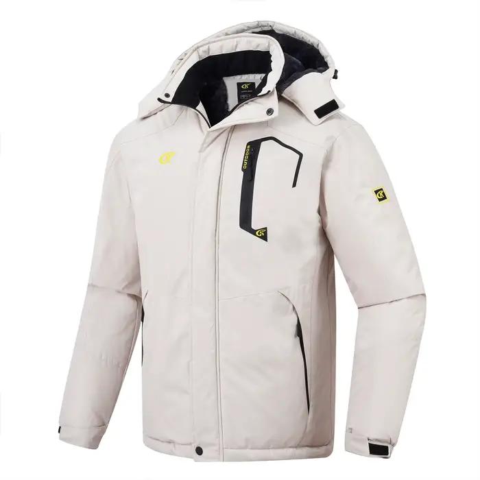 Veste de Ski imperméable et de Snowboard pour hommes, manteau épais coupe-vent d'hiver avec poches i