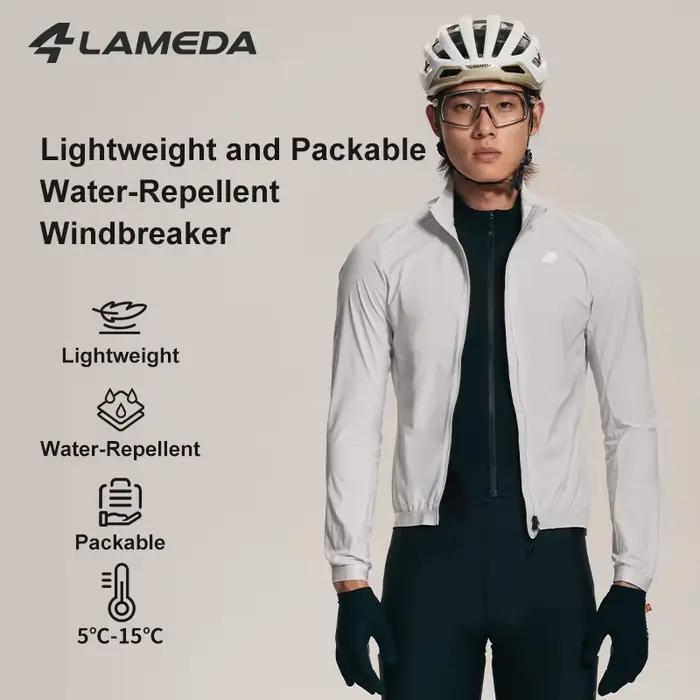 LAMEDA veste de cyclisme pour hommes veste de pluie légère coupe-vent et imperméable pour vélo de ro