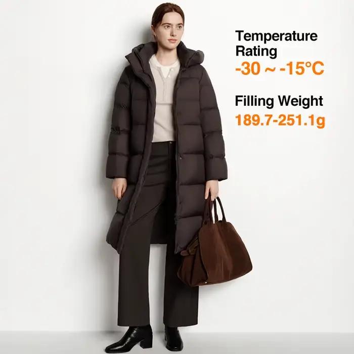 Doudoune longue pour femme Semir, 90% duvet de canard, imperméable, anti-taches, nouvelle collection