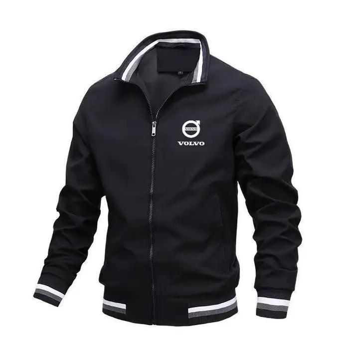 Printemps et automne hommes veste décontracté à manches longues costume col montant vestes sport cou