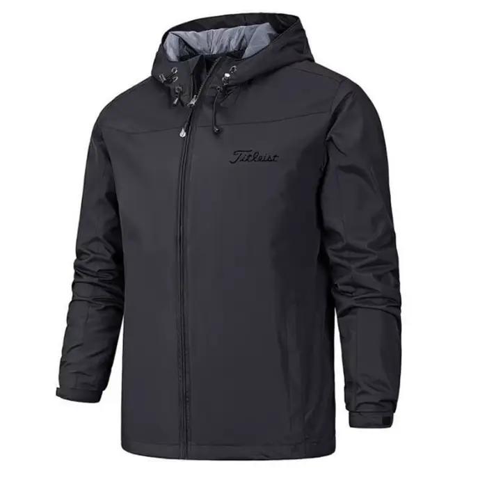 Veste de montagne coupe-vent et imperméable pour homme avec capuche zippée, coupe-vent d'extérieur p