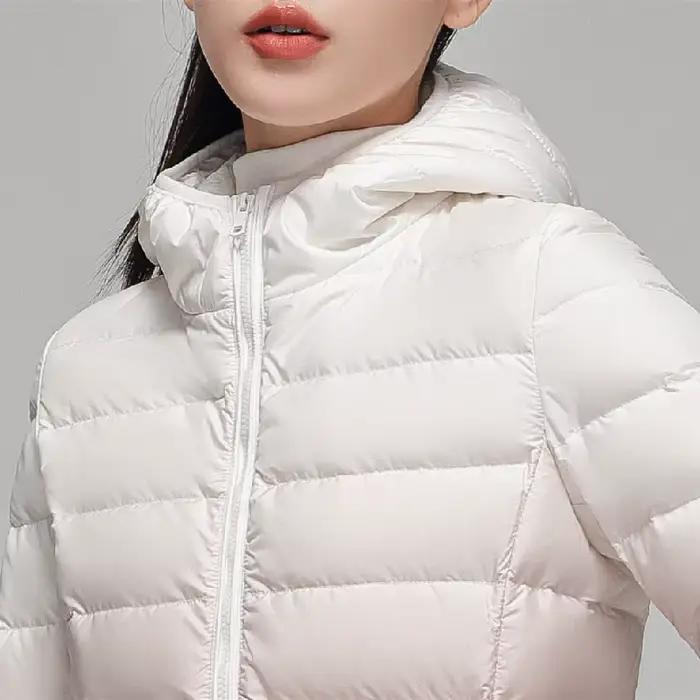 Doudoune dégradée pour femme, veste à capuche ultra légère, coupe couvertes, maintien au chaud, créa