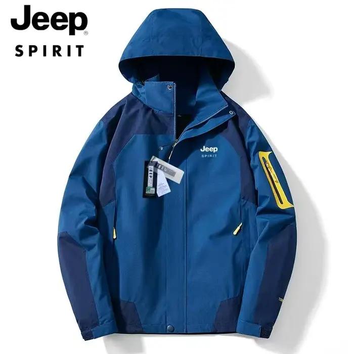 JEEP SPIRIT nouvelle veste unisexe Couple printemps et automne extérieur à capuche imperméable coupe