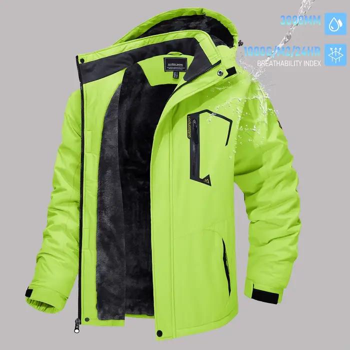 TACVASEN vestes de Ski d'hiver pour hommes manteaux polaires imperméables veste de Snowboard thermiq