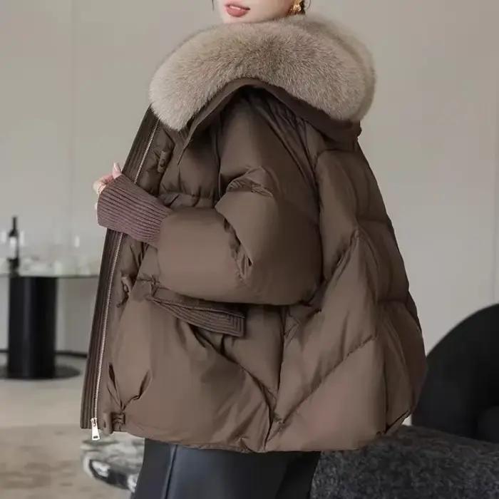 Parkas décontractés monochromes pour femmes