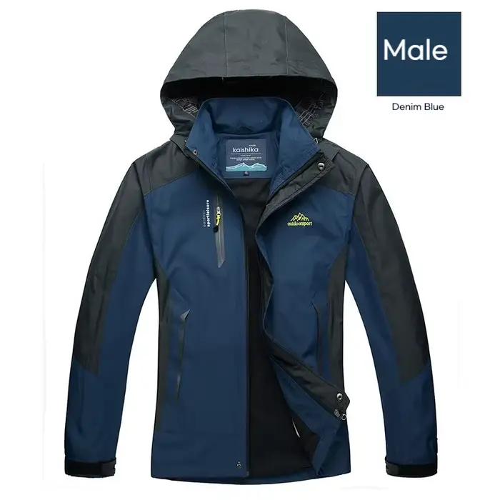 Camping randonnée veste hommes automne Sports de plein air manteaux escalade Trekking coupe-vent voyage imperméable vestes noir