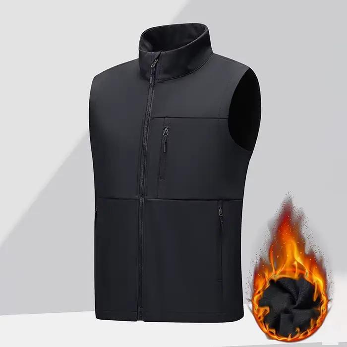 Gilet épais à coque souple pour hommes