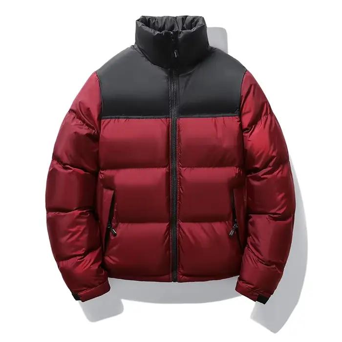 Hiver hommes décontracté coupe-vent rembourré duvet de canard Parkas manteau homme épais col montant Parka veste mâle pardessus vêtements d'extérieur grande taille 4XL