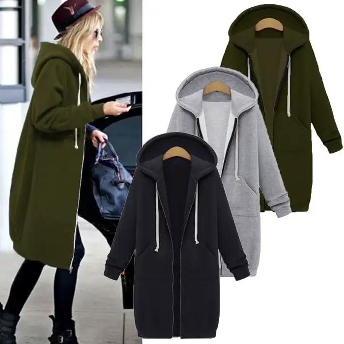 2025 femmes automne hiver épais sweats à capuche Parkas vestes